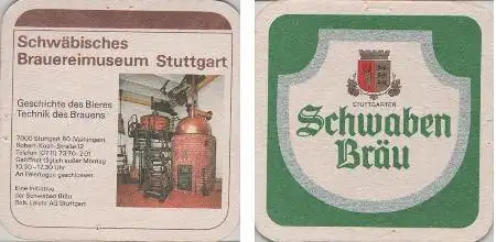 Bierdeckel quadratisch - Schwaben - Stuttgart - Nadellöcher