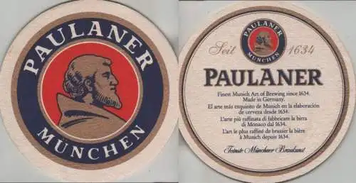 Bierdeckel rund - Paulaner