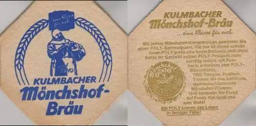 Bierdeckel 8-eckig - Kulmbacher - Mönchshof Bräu