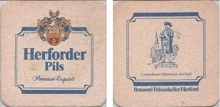 Bierdeckel quadratisch - Herforder - Linnenbauer-Denkmal