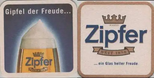 Bierdeckel quadratisch - Zipfer