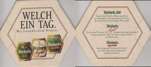 Bierdeckel 6-eckig - Diebels