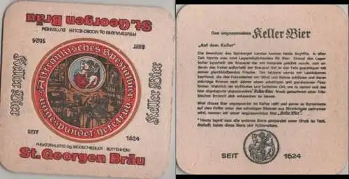 Bierdeckel quadratisch - St. Georgen Bräu, Buttenheim