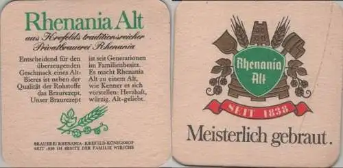 Bierdeckel quadratisch - Rhenania