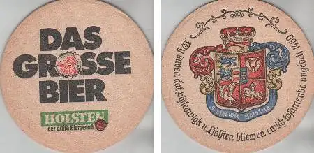 Bierdeckel rund - Holsten - das grosse Bier