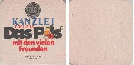 Bierdeckel rund - Kanzlei - mit den vielen Freunden