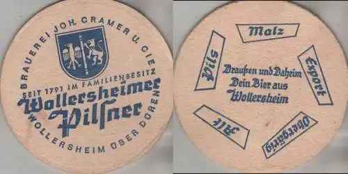 Bierdeckel rund - Wollersheimer