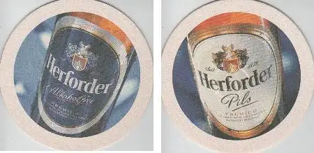 Bierdeckel rund - Herforde Alkoholfrei und Pils