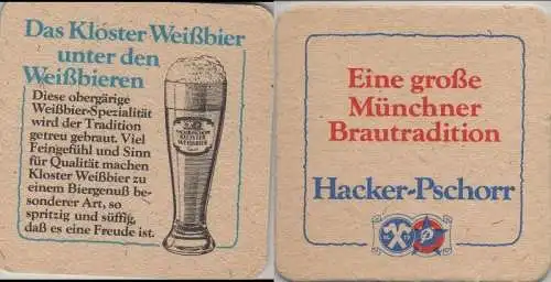 Bierdeckel quadratisch - Hacker-Pschorr