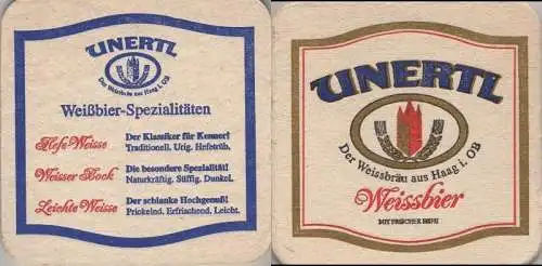 Bierdeckel quadratisch - Unertl