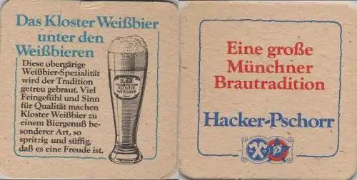 Bierdeckel quadratisch - Hacker-Pschorr