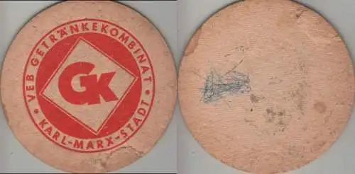 Bierdeckel rund - VEB Getränkekombinat Karl-Marx-Stadt