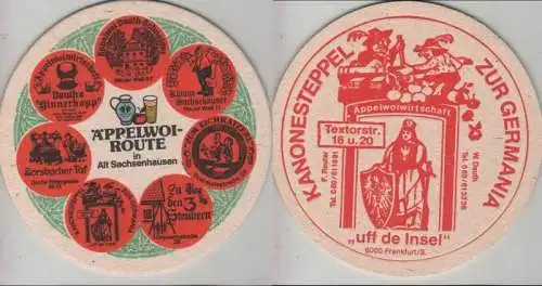 Bierdeckel rund - Äppelwoi