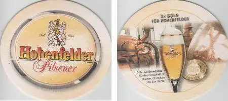 Bierdeckel oval - Hohenfelder Pilsener