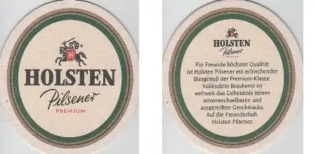 Bierdeckel oval - Holsten Pilsener