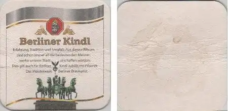 Bierdeckel quadratisch - Berliner Kindl