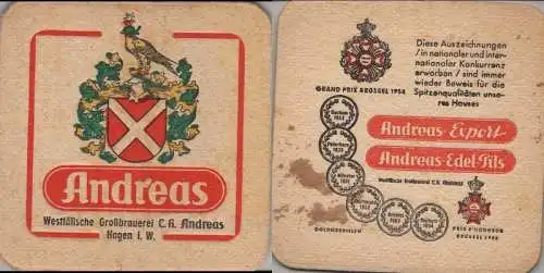 Bierdeckel quadratisch - Andreas