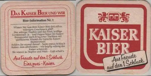 Bierdeckel quadratisch - Kaiser