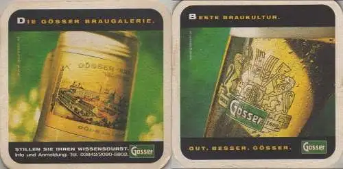 Bierdeckel quadratisch - Gösser