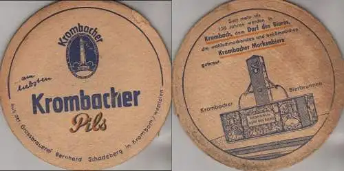 Bierdeckel rund - Krombacher