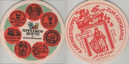 Bierdeckel rund - Äppelwoi