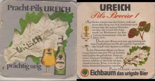 Bierdeckel quadratisch - Ureich