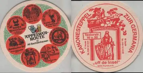 Bierdeckel rund - Äppelwoi