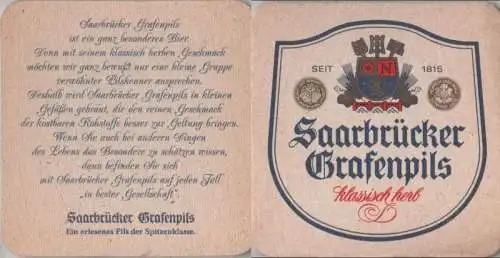 Bierdeckel quadratisch - Saarbrücker Grafenpils