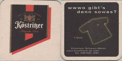 Bierdeckel quadratisch - Köstritzer