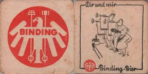 Bierdeckel quadratisch - Binding