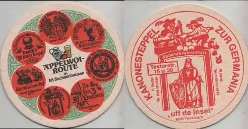 Bierdeckel rund - Äppelwoi