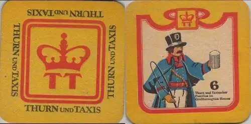 Bierdeckel quadratisch - Thurn und Taxis