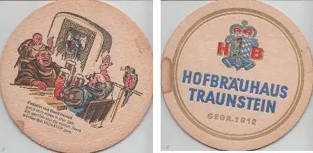 Bierdeckel rund - Hofbräuhaus Traunstein - Trunator