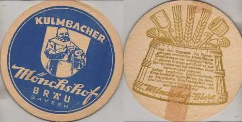 Bierdeckel rund - Kulmbacher Mönchshof