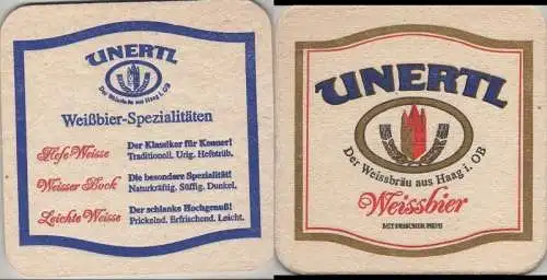 Bierdeckel quadratisch - Unertl