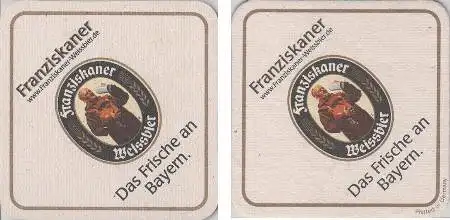 Bierdeckel quadratisch - Weissbier von Franziskaner