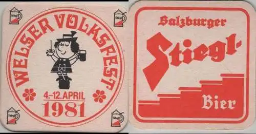 Bierdeckel quadratisch - Stiegl