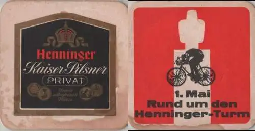 Bierdeckel quadratisch - Henninger