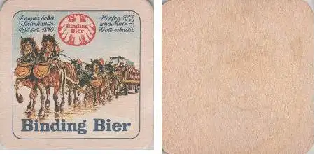 Bierdeckel quadratisch - Binding Bier - Gott erhalts