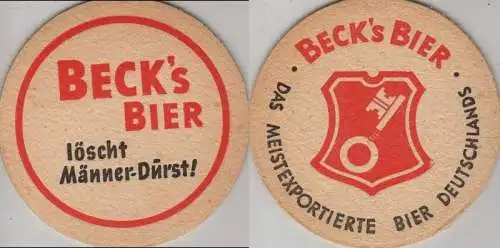 Bierdeckel rund - Becks