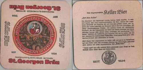 Bierdeckel quadratisch - St. Georgen Bräu, Buttenheim