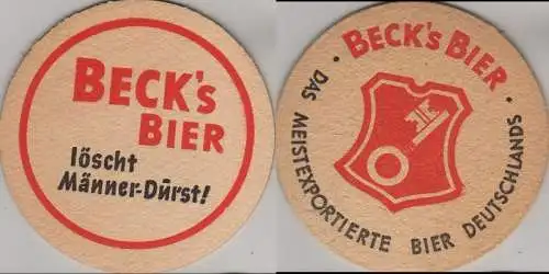 Bierdeckel rund - Becks