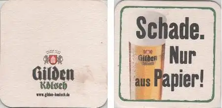 Bierdeckel quadratisch - Gilden - nur aus Papier