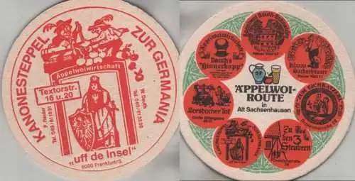 Bierdeckel rund - Äppelwoi