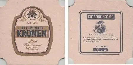 Bierdeckel quadratisch - Kronen - Heinrich Wenker