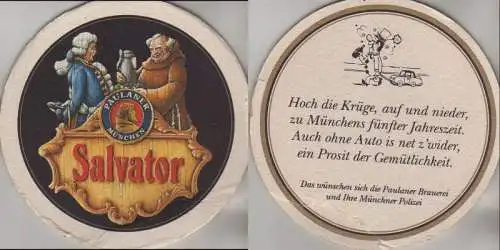 Bierdeckel rund - Paulaner Salvator