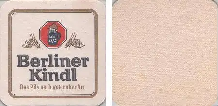 Bierdeckel quadratisch - Berliner Kindl nach guter alter Art