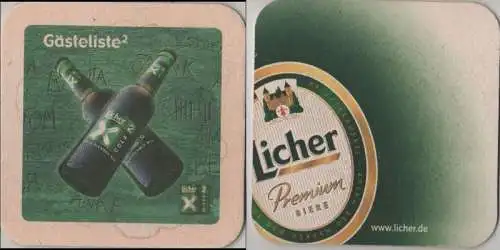 Bierdeckel quadratisch - Licher