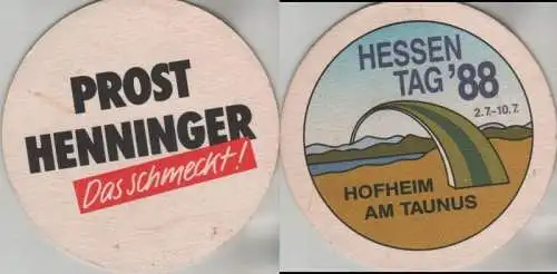 Bierdeckel rund - Henninger