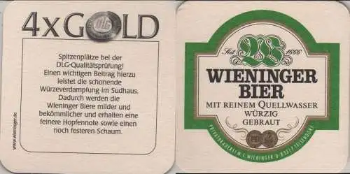 Bierdeckel quadratisch - Wieninger